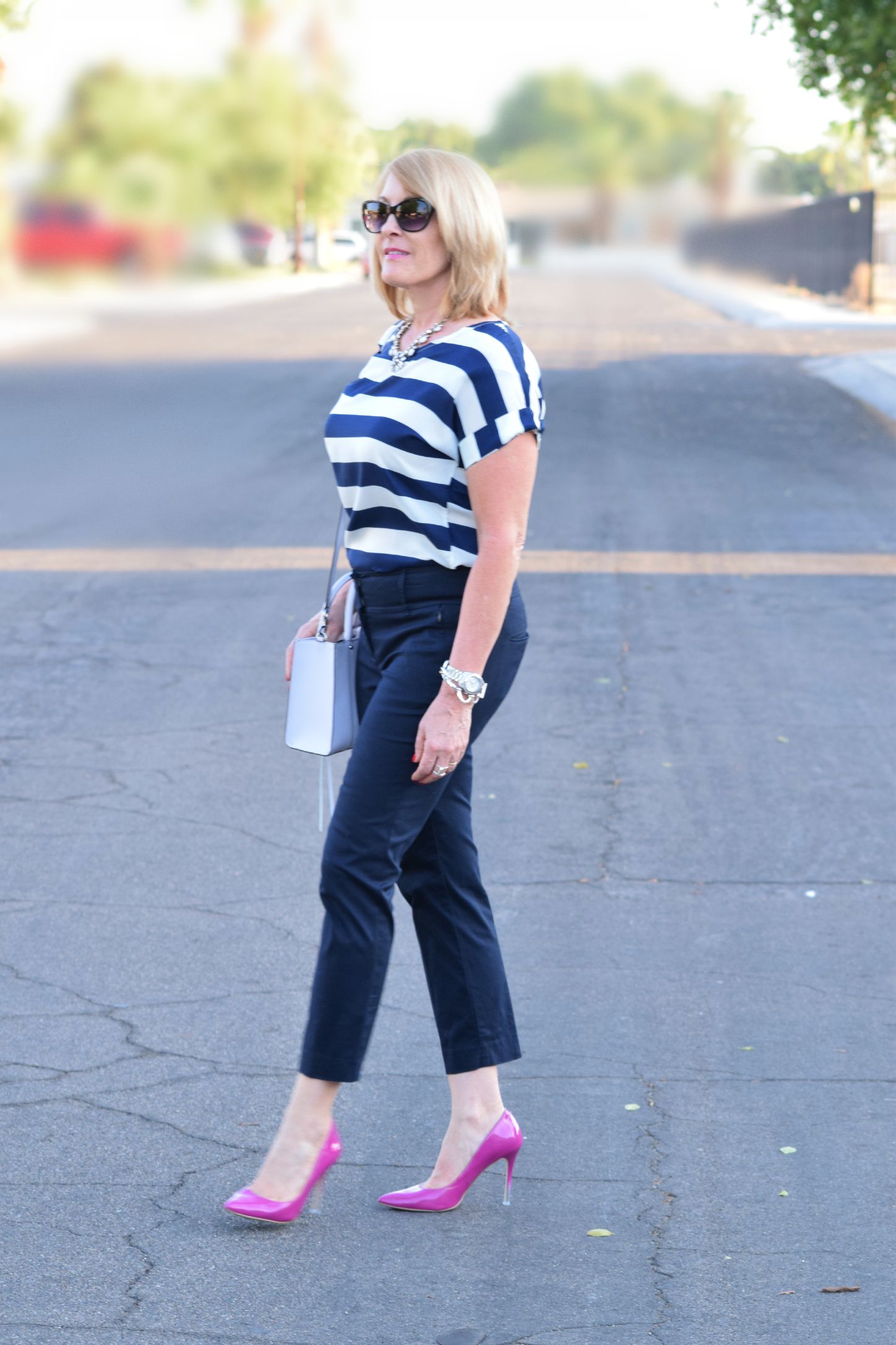 Navy Stripes 049